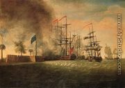 Sir Peter Parker's Attack Against Fort Moultrie - James Peale