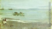 Grey and Silver: Mist - Lifeboat - James Abbott McNeill Whistler