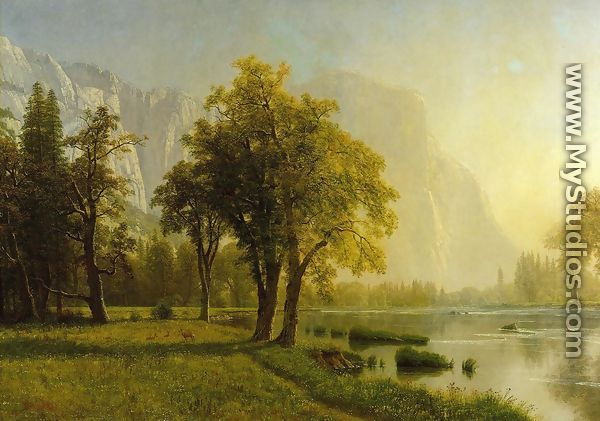 El Capitan, Yosemite Valley - Albert Bierstadt