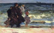 A Family at the Beach - Edward Henry Potthast