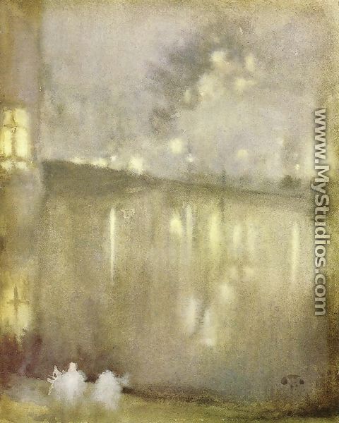 Nocturne: Grey and Gold - Canal, Holland - James Abbott McNeill Whistler