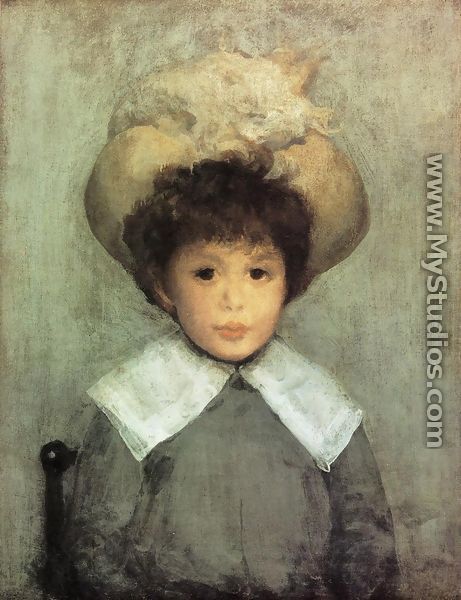 Arrangement in Grey: Portrait of Master Stephen Manuel - James Abbott McNeill Whistler