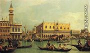 Piazzetta and the Doge's Palace from the Bacino di San Marco - (Giovanni Antonio Canal) Canaletto
