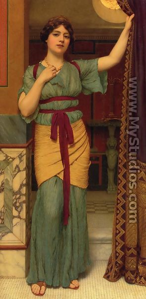 A Pompeian Lady 2 - John William Godward