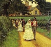 The Wedding March - Edmund Blair Blair  Leighton