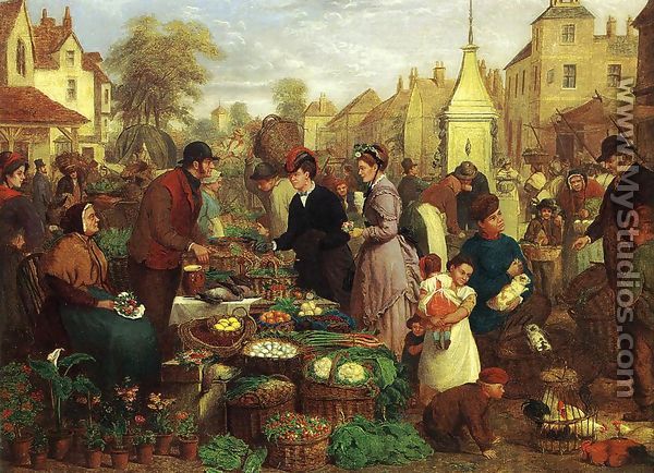 Market Day - Henry Charles  Bryant