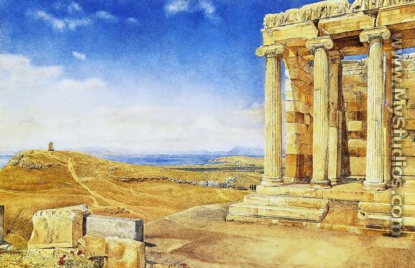 The Temple of Athena Nike on nthe Acropolis - Henry Roderick  Newman