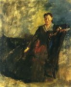 Woman Seated on a Canape - Edgar Degas