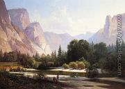 Piute Indians in Yosemite Valley - Thomas Hill