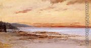 The Beach at Trouville - Gustave Courbet