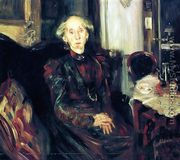 Portrait of Rosenhagen's Mother - Lovis (Franz Heinrich Louis) Corinth