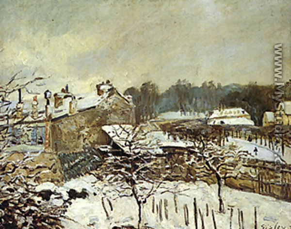 Snow Effect at Louveciennes - Alfred Sisley