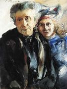 Grandmother and Granddaughter - Lovis (Franz Heinrich Louis) Corinth