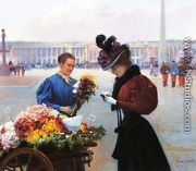 Flower Merchant, Place de la Concorde, Paris - Fernand de Launay