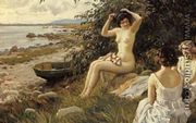 Bathing Beauties on the Beach - Paul-Gustave Fischer