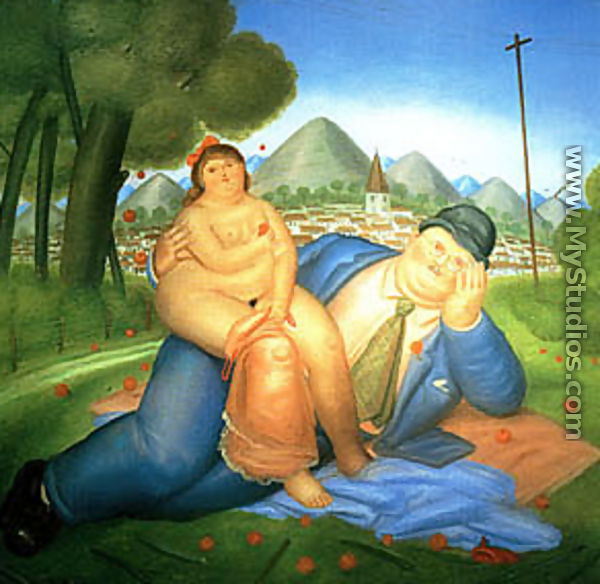 Loving Couple - Fernando Botero