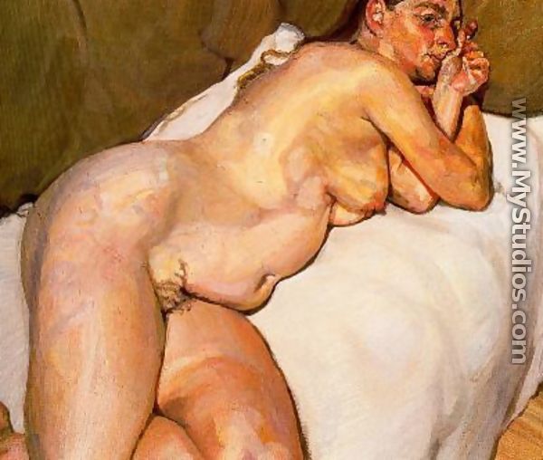 Nacked Woman on a Sofa Lucian Freud Click Here to Order a Handmade Oil 