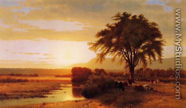 Sunset in the Valley - William Howard Hart