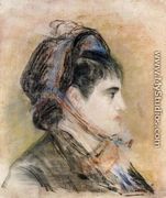 Madame Jeanne Martin in a Bonnet - Edouard Manet