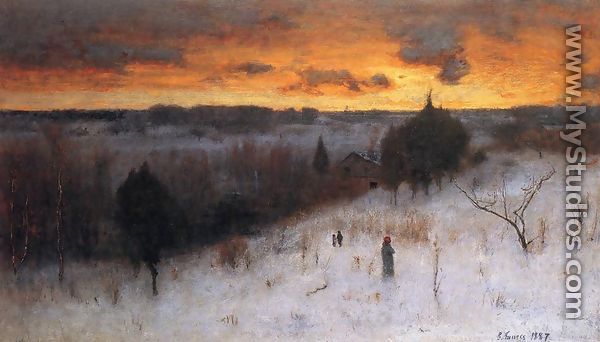 Winter Evening - George Inness