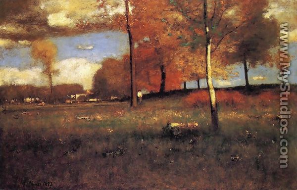 Near the Village, October - George Inness