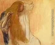 Woman Combing Her Hair V - Edgar Degas