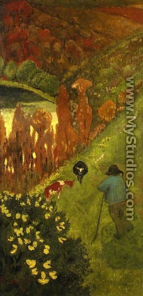 Shepherd in the Valley of Chateauneuf - Paul Serusier