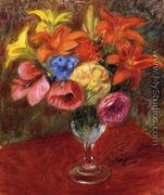 Poppies, Lilies and Blue Flowers - William Glackens