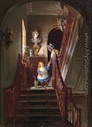 Descending the Stairs - Edward Lamson Henry