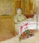 Madame Vuillard at Table I - Edouard  (Jean-Edouard) Vuillard