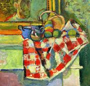 Still Life, Checked Tablecloth - Henri Matisse
