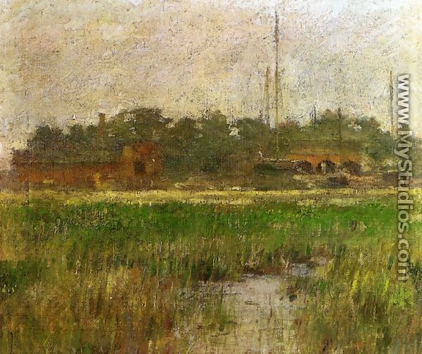 Creek at Low Tide - Theodore Robinson
