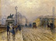 Rue de Paris with Carriages - Giuseppe de Nittis