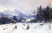 A Hunter in a Winter Landscape - Anders Anderson-Lundby