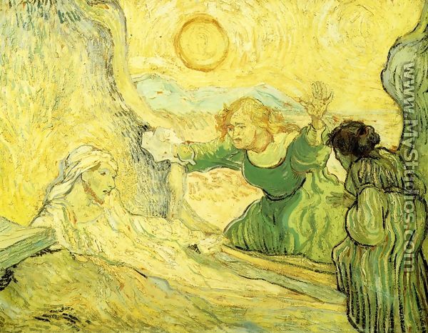 Raising of Lazarus (after Rembrant) - Vincent Van Gogh