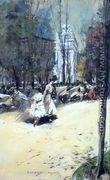 Madison Square and the Dewey Arch: Cross Streets of New York - Everett Shinn