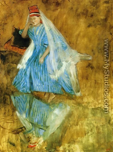 Mademoiselle Fiocre in the Ballet "The Source" (study) - Edgar Degas