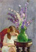 Girl with Flowers - Henri Lebasque