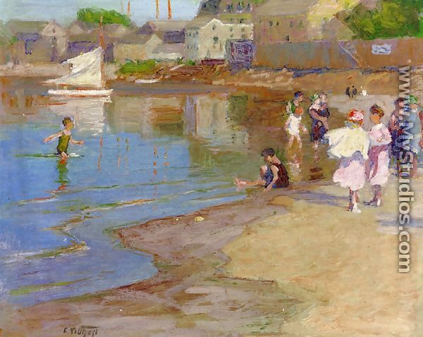 Children Playing at the Beach - Edward Henry Potthast