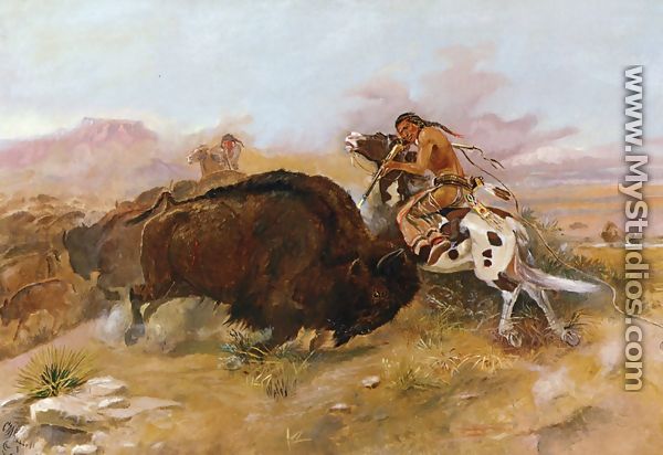 Meat for the Tribe - Charles Marion Russell