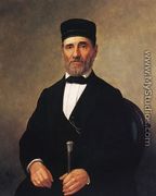 Portrait of a Rabbi (Rabbi Bernard Illowy?) - Henry Mosler