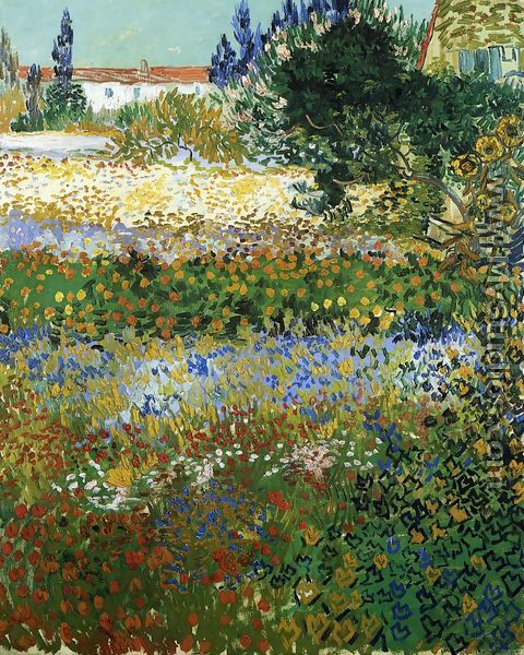 Garden with Flowers I - Vincent Van Gogh