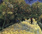 Avenue with Flowering Chestnut Trees - Vincent Van Gogh