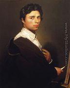 Self Portrait at the Easel - Jean Auguste Dominique Ingres