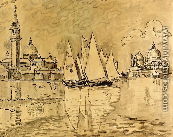 Study for "Venice, Morning" - Paul Signac