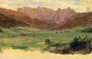 Hinter Schonau and Reiteralp Mountains, Bavaria - Frederic Edwin Church