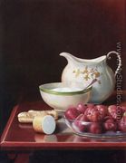 Still Life with Berries, Sugar and Cream Pitcher - George Cope