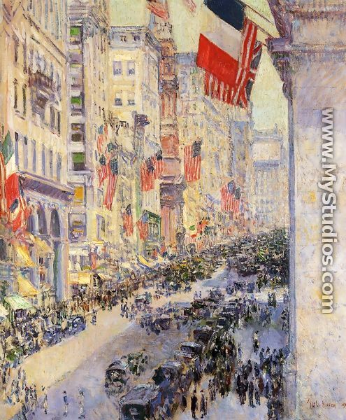 Up the Avenue from Thirty-Fourth Street, 1917 - Frederick Childe Hassam