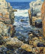 The South Gorge, Appledore, Isles of Shoals - Frederick Childe Hassam