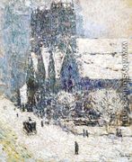 Calvary Church in the Snow - Frederick Childe Hassam